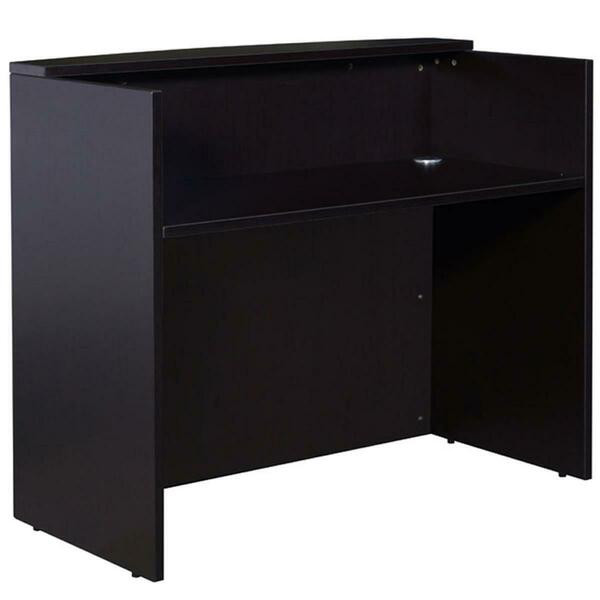 Norstar Receiption Desk, 48 W x 26 D x 41.5 H in Mocha N168-MOC